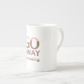 私遠くにの引用文 ボーンチャイナマグカップ (正面右)