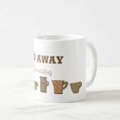 私遠くにの本の読コーヒーティーマグ コーヒーマグカップ (正面右)