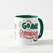 私遠くにの本読好き マグカップ (正面右)