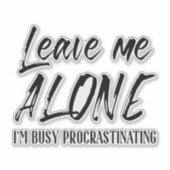 私離れだけ忙しの先延べ手 シール (正面)