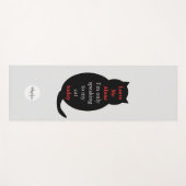 私離れだけ話で猫モノグラム ヨガマット (正面(横))