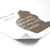 私離れは今の自分の猫に話対してだけ フォトプリント            (角)