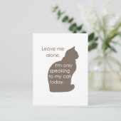 私離れは今の自分の猫に話対してだけ ポストカード (スタンド正面)