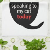 私離れは今は自分の猫に話しか行かない キッチンタオル (折り畳み)