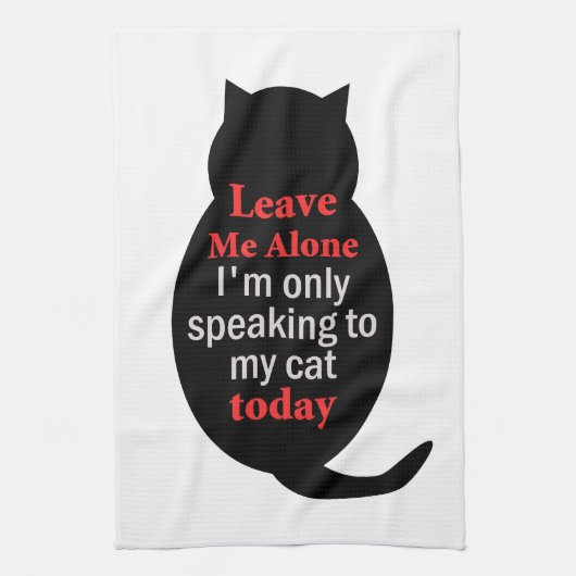 私離れは今は自分の猫に話しか行かない キッチンタオル (縦)