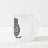 私離れは今は自分の猫に話しか行かない フロストグラスマグカップ (正面右)