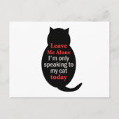 私離れは今は自分の猫に話しか行かない ポストカード (正面)