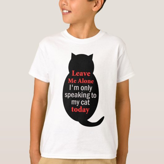 私離れは今は自分の猫に話しか行かない Tシャツ (正面)