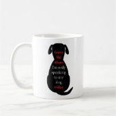 私離れは今日は犬話にしか行けない コーヒーマグカップ (左)