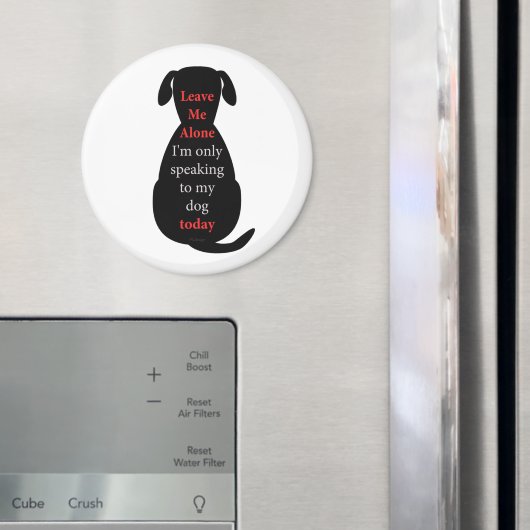 私離れは今日は犬話にしか行けない マグネット (インサイチュ (冷蔵庫))