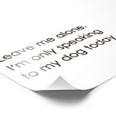 私離れは今日は私の犬話にしか行かない フォトプリント            (角)