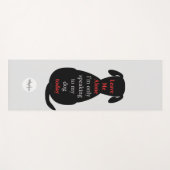 私離れは私の犬のモノグラムに話のみ私の一人 ヨガマット (正面(横))