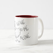 私離れ一人のマグカップ ツートーンマグカップ (正面右)