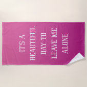 私離れ一人 ビーチタオル (正面)