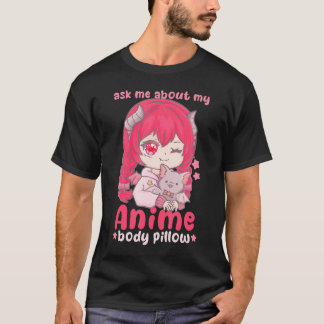私頼のアニメ抱き枕Iチビ（小さくかわいく書いた感じ）かわいいC Tシャツ