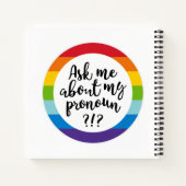 私頼の代名詞について？ ノートブック (裏面)