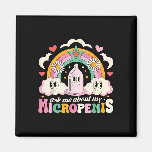 私頼の小陰茎の不適切なおもしろいAduについて マグネット (正面)