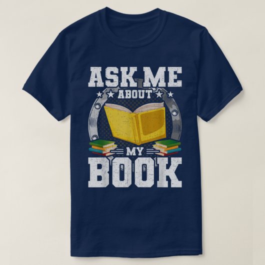 私頼の本好きについて読 Tシャツ (デザイン正面)
