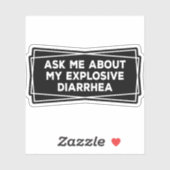 私頼の爆発的な下痢ヴィンテージについておもしろい シール (シート)