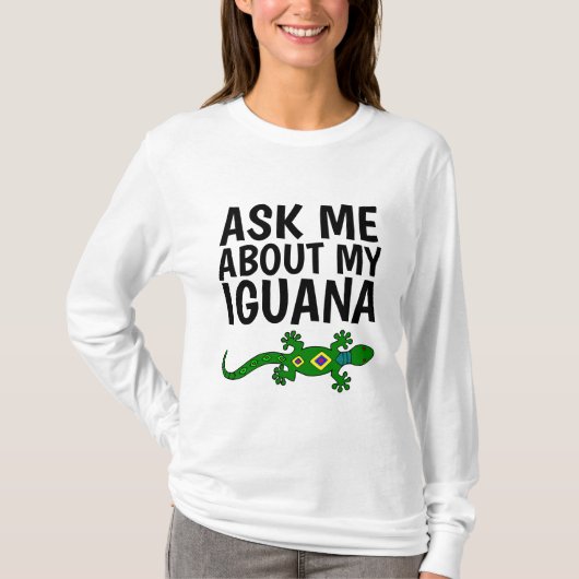 私頼のIGUANA Tシャツについて Tシャツ (正面)