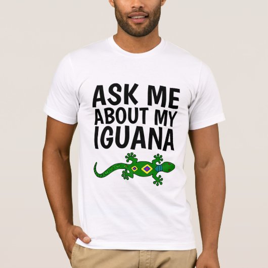 私頼のIGUANA Tシャツについて Tシャツ (正面)