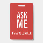 私頼はボランティアの私 バッジ (裏面)