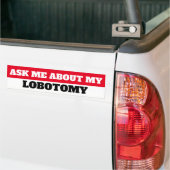 私頼は小葉切除術の話だ バンパーステッカー (トラック上)