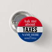 私頼は税金について 缶バッジ (正面&裏面)