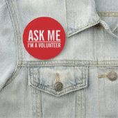 私頼 |赤いボランティアバッジ 名札 (インサイチュ)