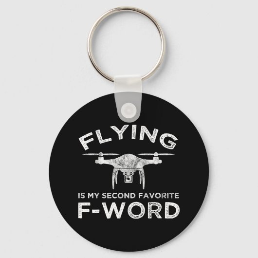 私飛んでいるの2番目のお気に入りのFワード キーホルダー (正面)