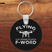 私飛んでいるの2番目のお気に入りのFワード キーホルダー (裏面)