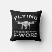 私飛んでいるの2番目のお気に入りのFワード クッション (正面)