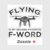 私飛んでいるの2番目のお気に入りのFワード シール (シート)