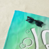 「私食べの泡」が泳ぐ人生Unicorn浴水 ビーチタオル (インサイチュ)