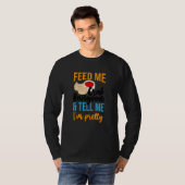 私食べ物を与えがカニの乱獲と私が自分だと言かわいらしう Tシャツ (正面フル)