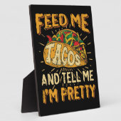 私食べ物を与えはBeautiful Cinco deだと言う フォトプラーク (側面)