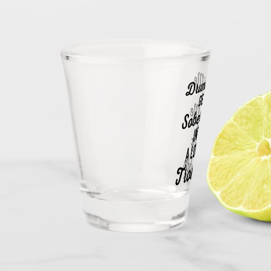 私飲のおもしろい引用文 ショットグラス (左)