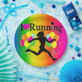 私鮮やかはランニング紙プレート ペーパープレート (パーティー)