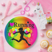 私鮮やかはランニング紙プレート ペーパープレート (パーティー)