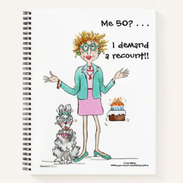 私50?断定的な女性の戯画 ノートブック