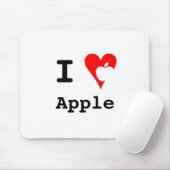 "私♥のApple"のマウスパッド マウスパッド (マウス)