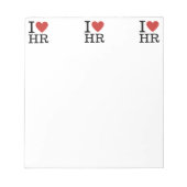 私❤️はHRが大好き(人事部) ノートパッド (正面)