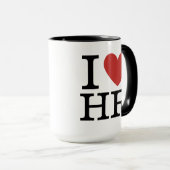 私❤️はHRが大好き(人事部) マグカップ (正面右)