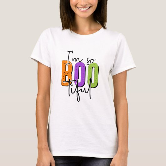 私、めっちゃ可愛いでしょ - ハロウィン Tシャツ (正面)