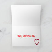 私++ アイスクリーム + キス=幸せなバレンタインデー シーズンカード (内部)