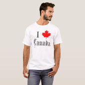 "私(カエデの葉)カナダ" Tシャツ (正面フル)