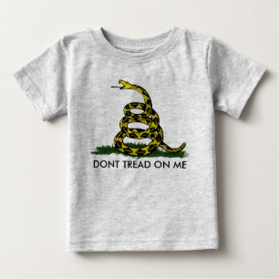 私、ガズデンラトラーで、Bratton踏まないで下さい ベビーTシャツ
