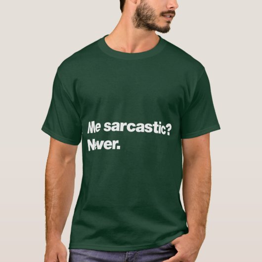 私、サルカスティック ネバー ビンテージ Tシャツ (正面)