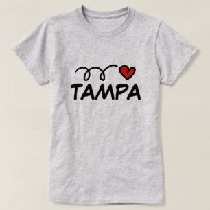 私♥タンパカスタムハートTシャツ Tシャツ