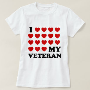 私(ハート)の退役軍人 Tシャツ